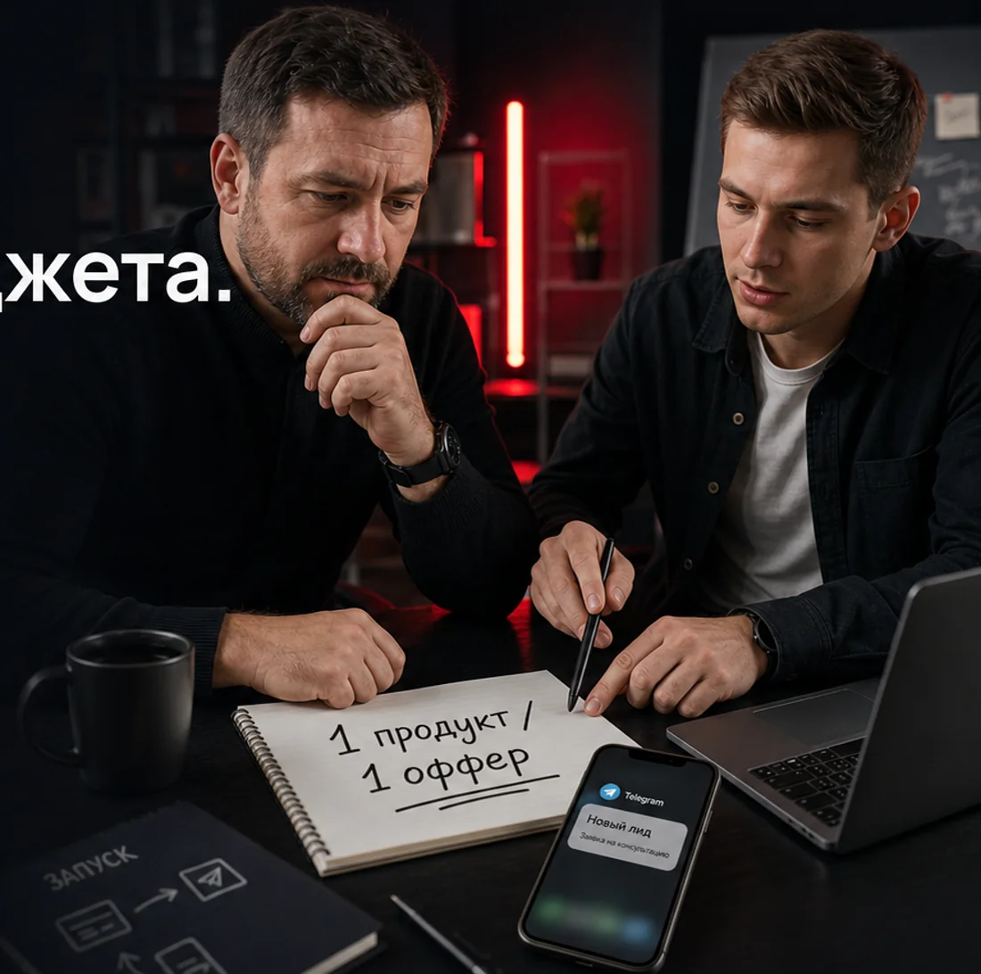 Рабочая сессия по запуску рекламной связки