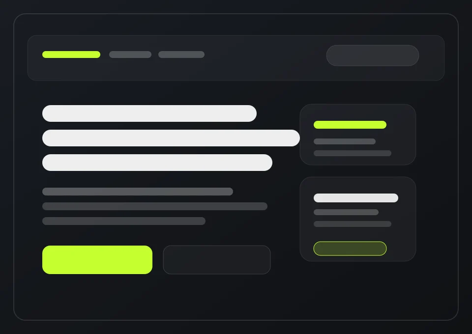 Структура нишевой страницы LeadCore
